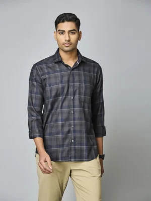 Classic Navy Check Shirt