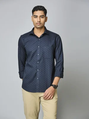 Deep Navy Matrix Shirt