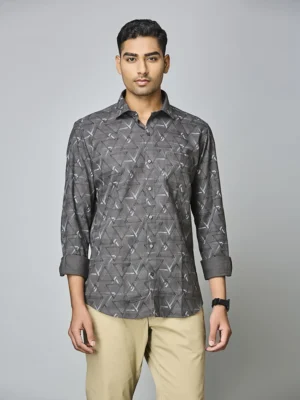 Graphite Vector Print Shirt