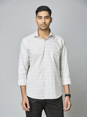 Frost White Check Shirt