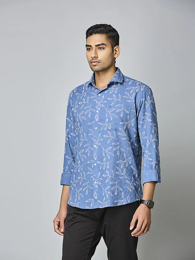 Ocean Grove Leaf Print Shirt - Image 4