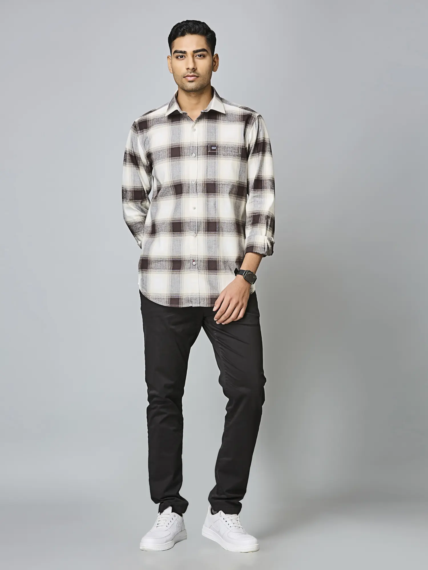 Mocha Frost Check Shirt - Image 6