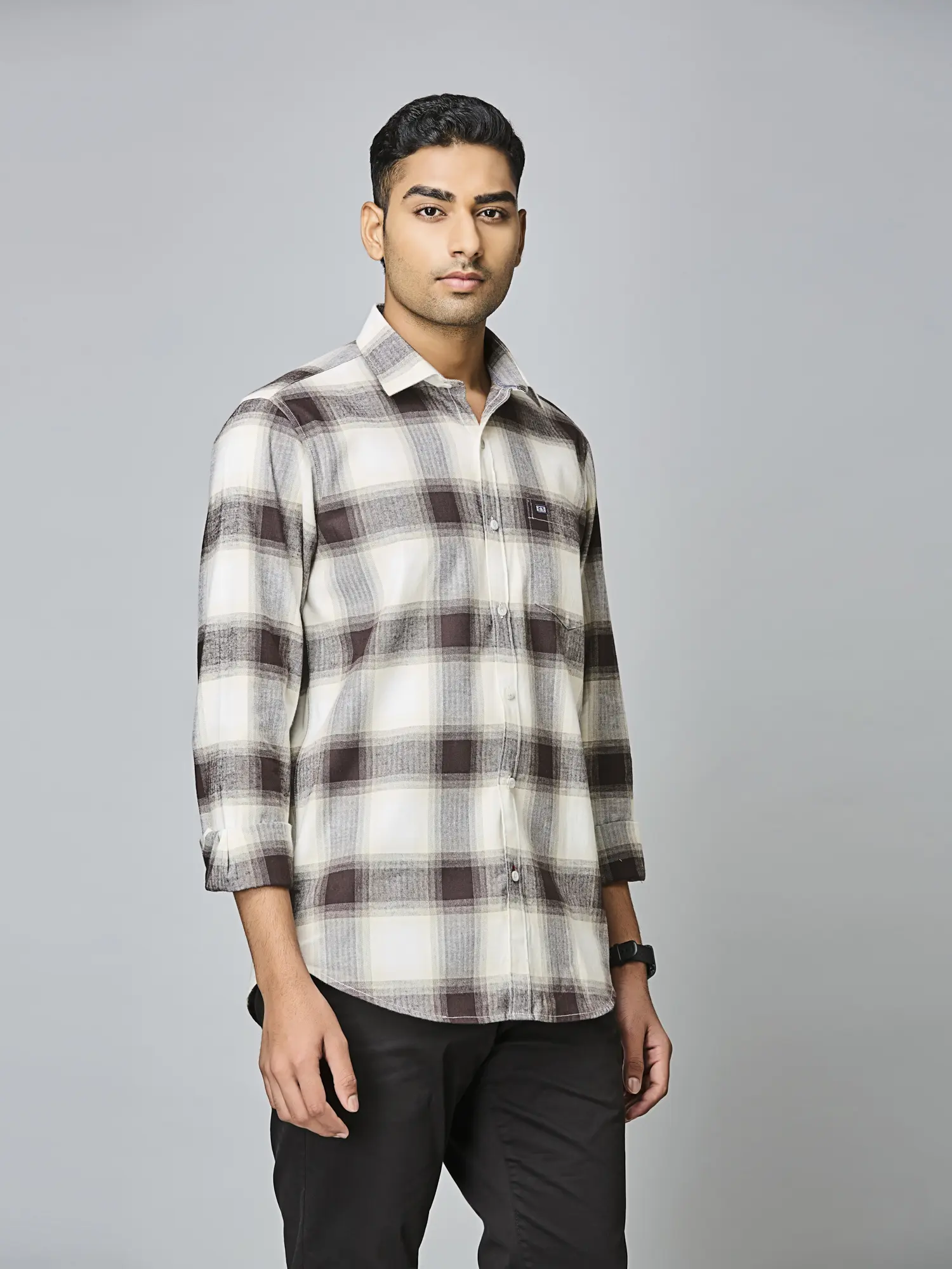 Mocha Frost Check Shirt - Image 4