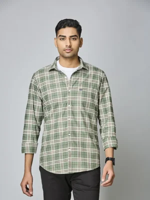 Olive Plaid Everyday Shirt