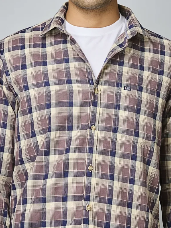 Varun Chakkilam Mocha Brown Stripes Shirt main image 1